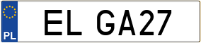 Truck License Plate